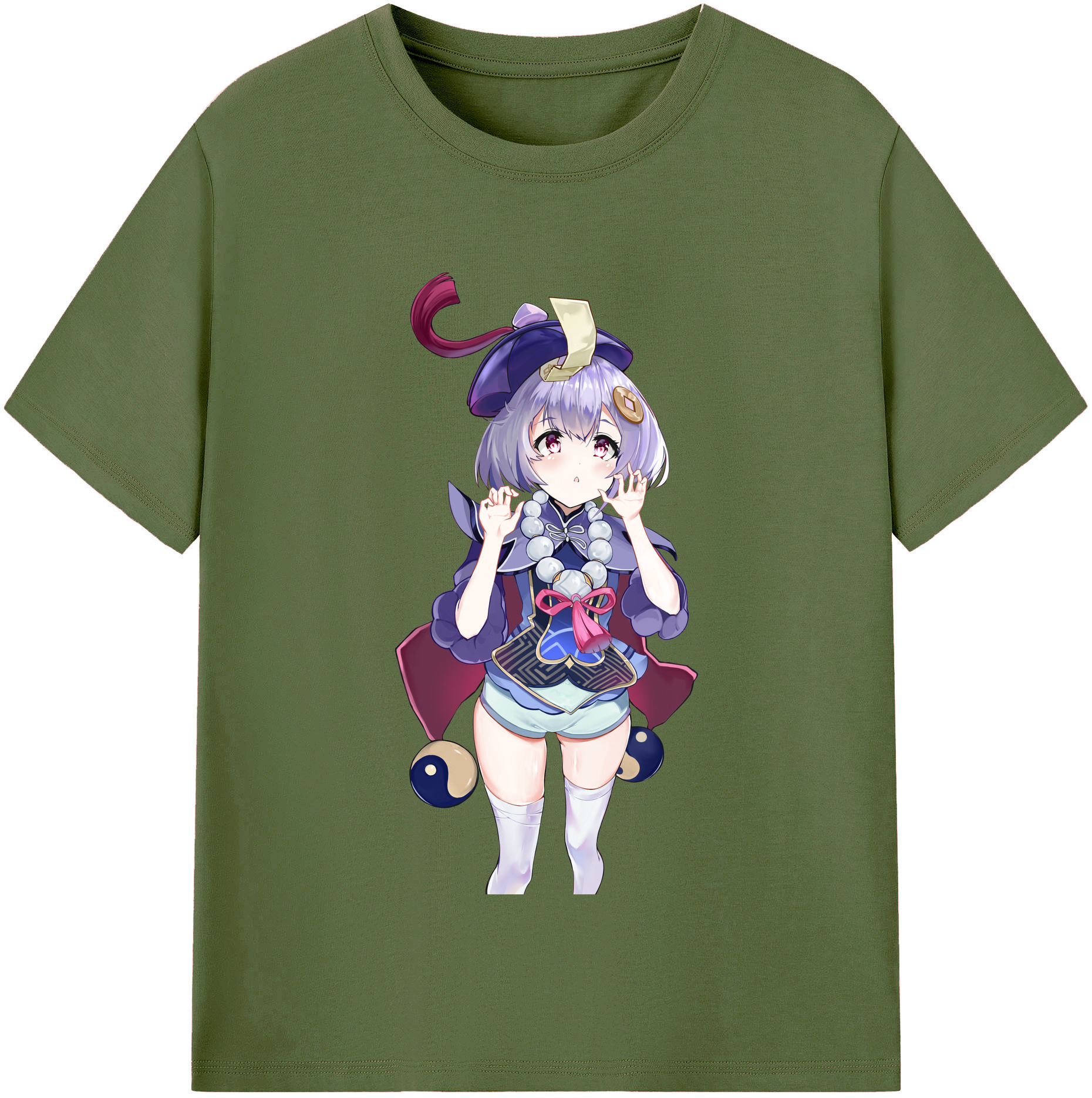 げんし神 七七 なな  genshin Nana 綿100％半袖Tシャツ（フロントプリント）